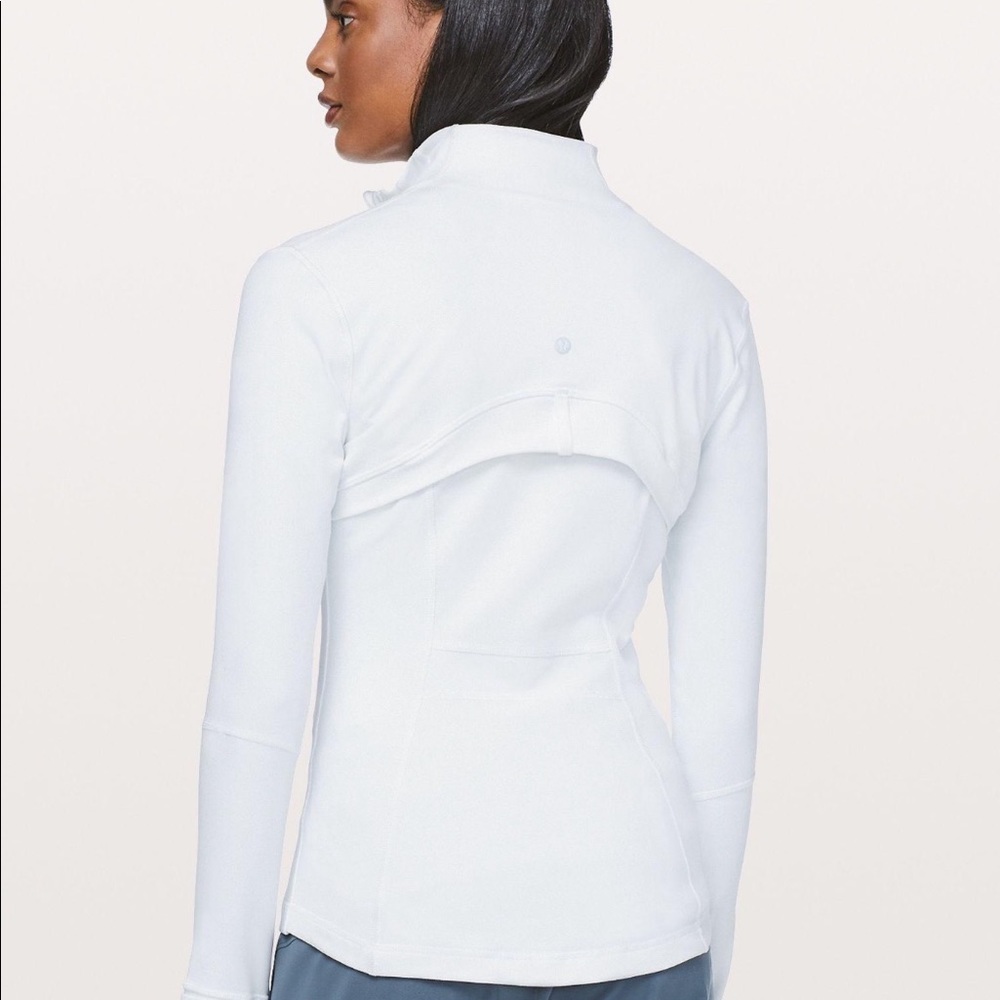 White Lulu lemon define jacket